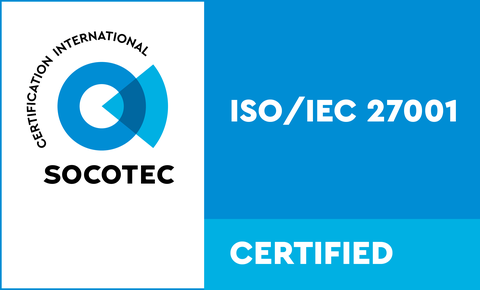 Certifié ISO/IEC 27001 par SOCOTEC Certification International